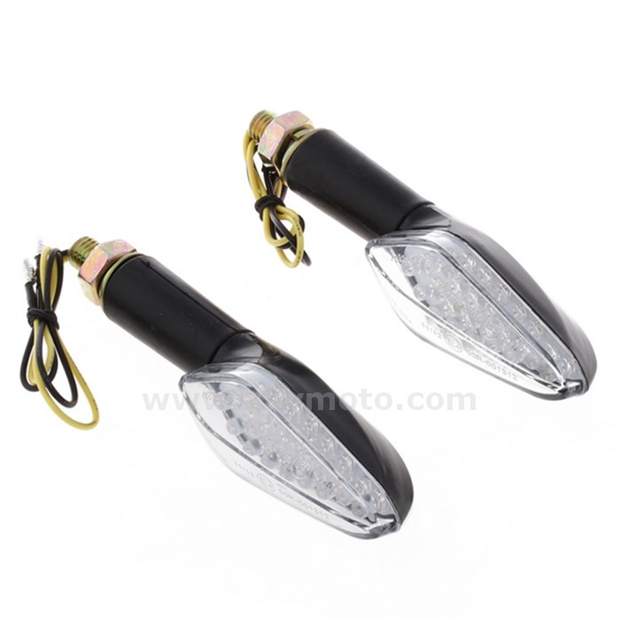 29 2X Yellow 18 Led Turn Signal Light Bulb Blinker Lens Dc12V 10Mm